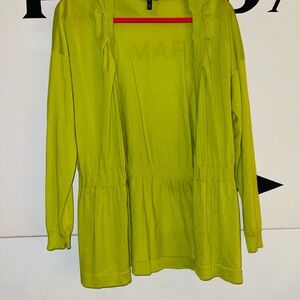 Escada Lime Green Knit Cardigan